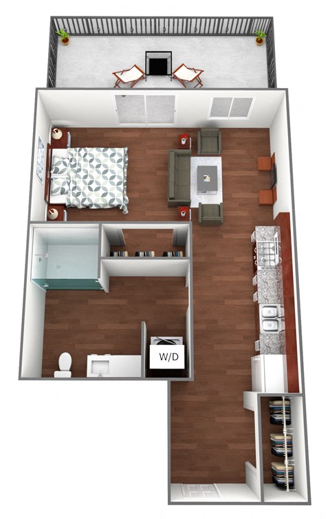 Neill Floorplan at Liffey on Snelling, St. Paul, MN
